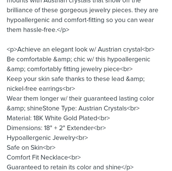 Austrian Crystal Rainbow Engraved Disc Pendant 18k WhiteGold Necklace - Picture 5 of 14